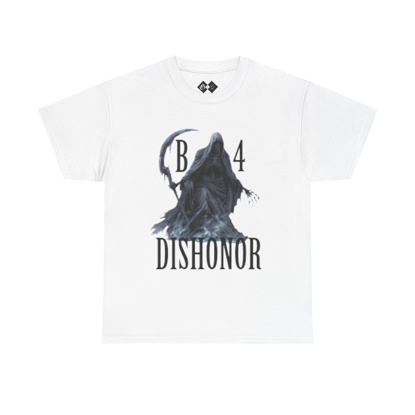 T-Shirt — Grim Reaper 'Death B4 Dishonor' Graphic Tee - Gangsta & Gentleman