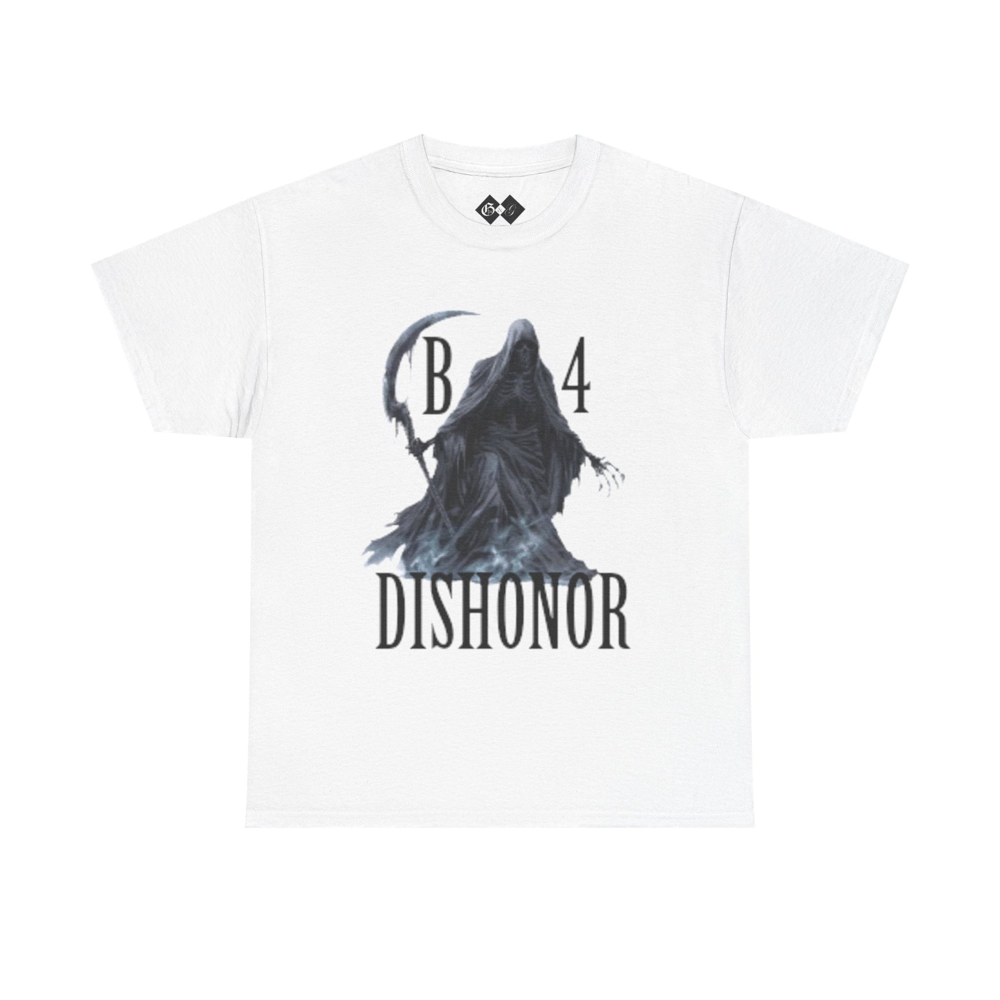 T-Shirt — Grim Reaper 'Death B4 Dishonor' Graphic Tee - Gangsta & Gentleman