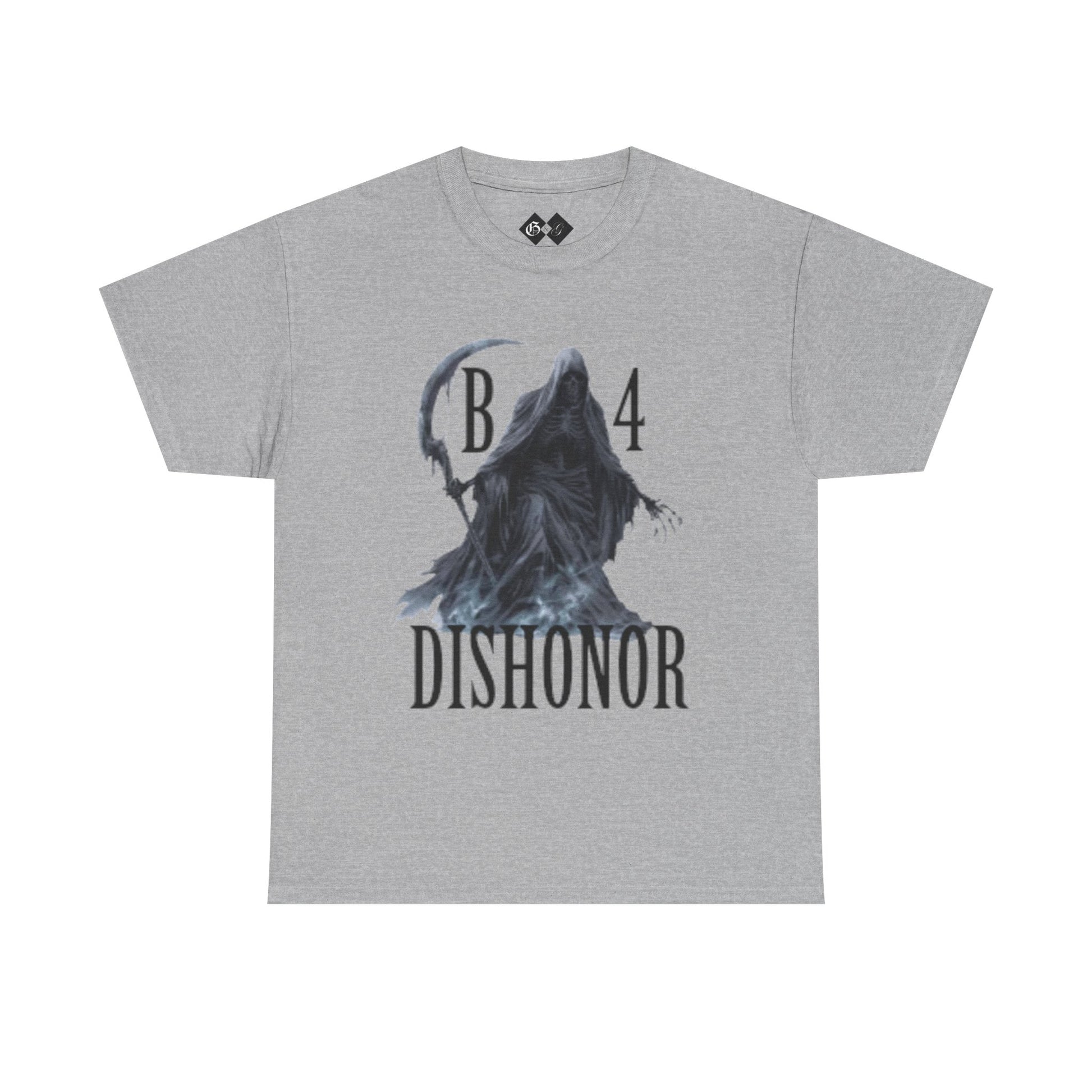 T-Shirt — Grim Reaper 'Death B4 Dishonor' Graphic Tee - Gangsta & Gentleman