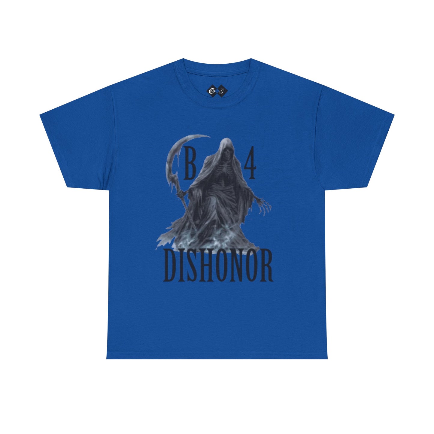 T-Shirt — Grim Reaper 'Death B4 Dishonor' Graphic Tee - Gangsta & Gentleman