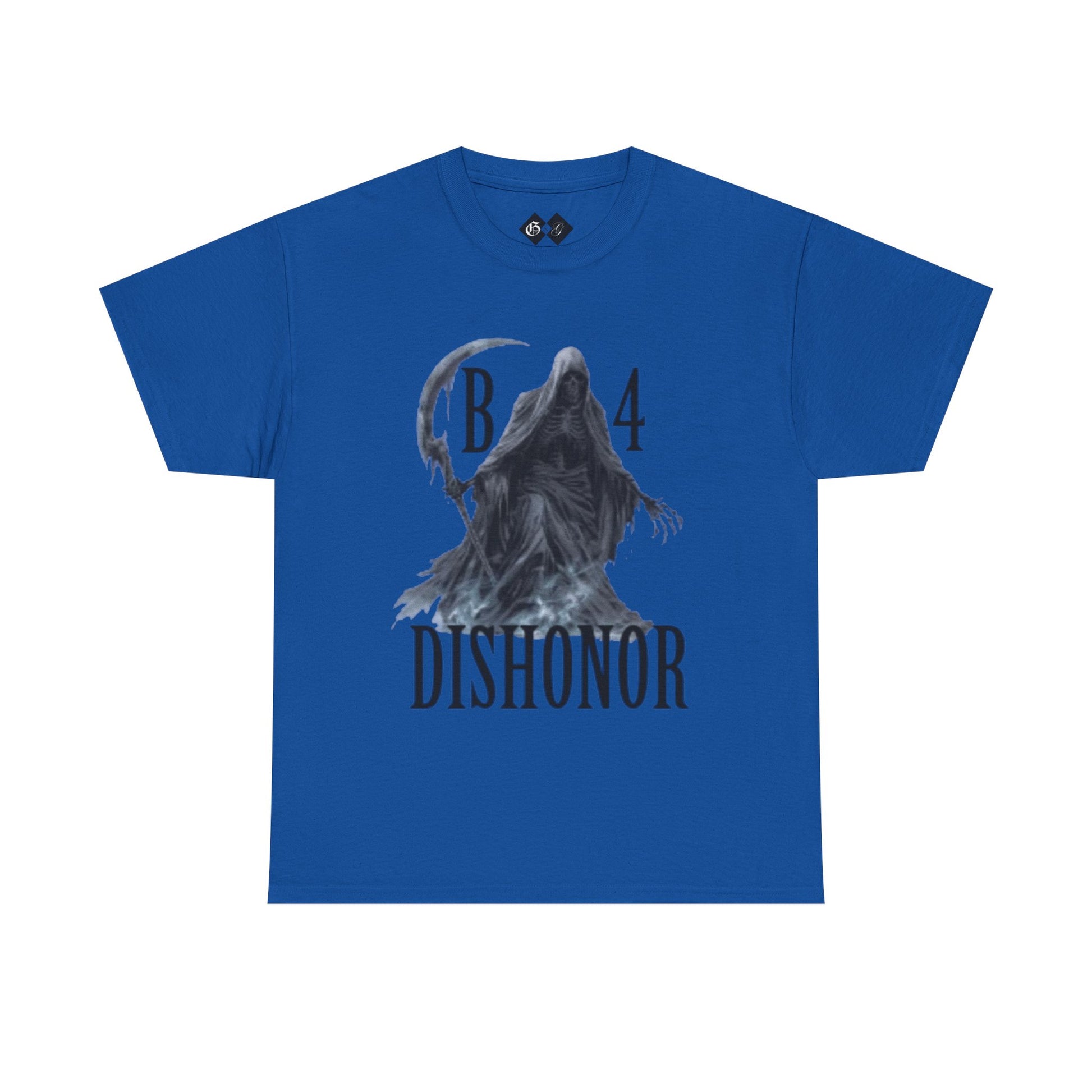 T-Shirt — Grim Reaper 'Death B4 Dishonor' Graphic Tee - Gangsta & Gentleman