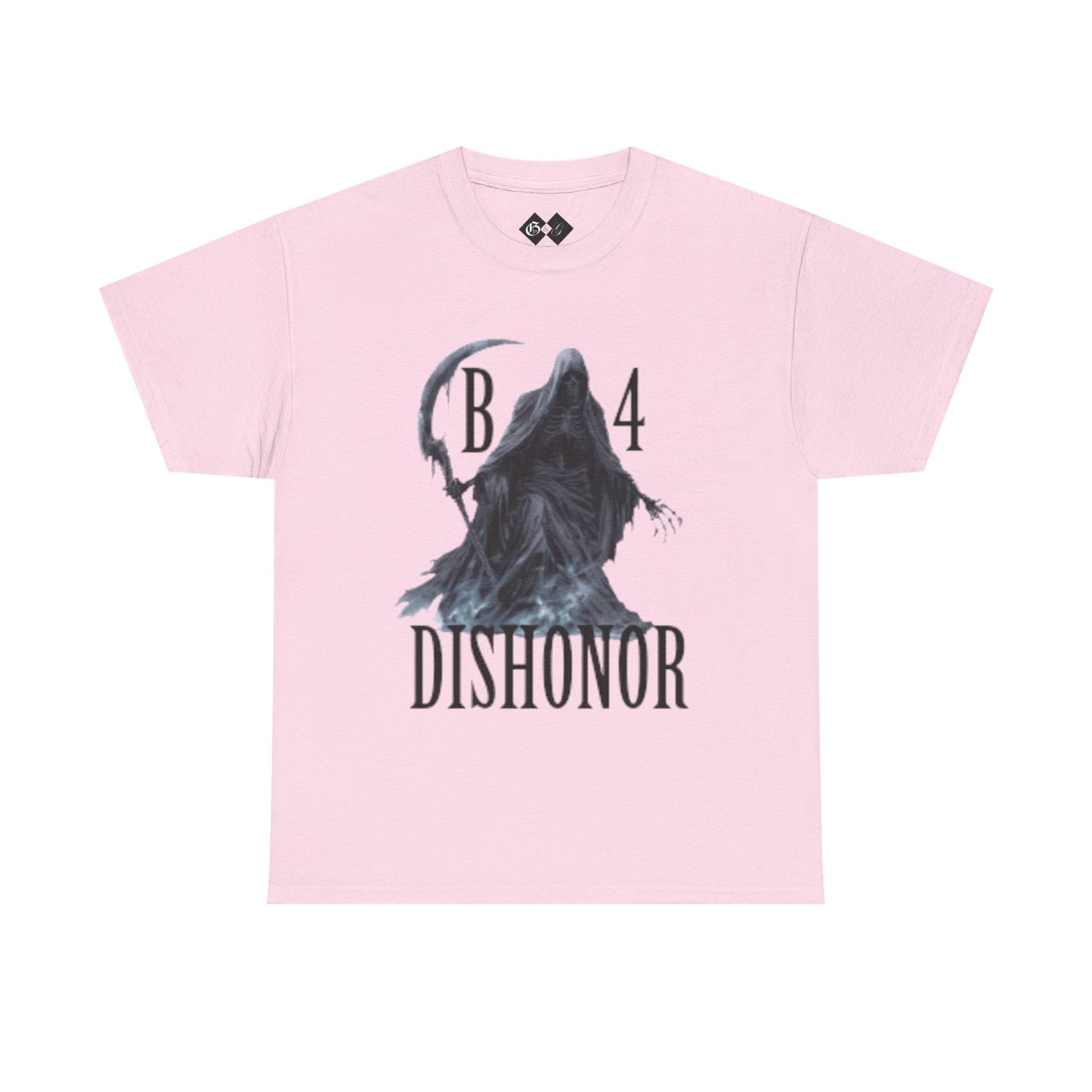 T-Shirt — Grim Reaper 'Death B4 Dishonor' Graphic Tee - Gangsta & Gentleman