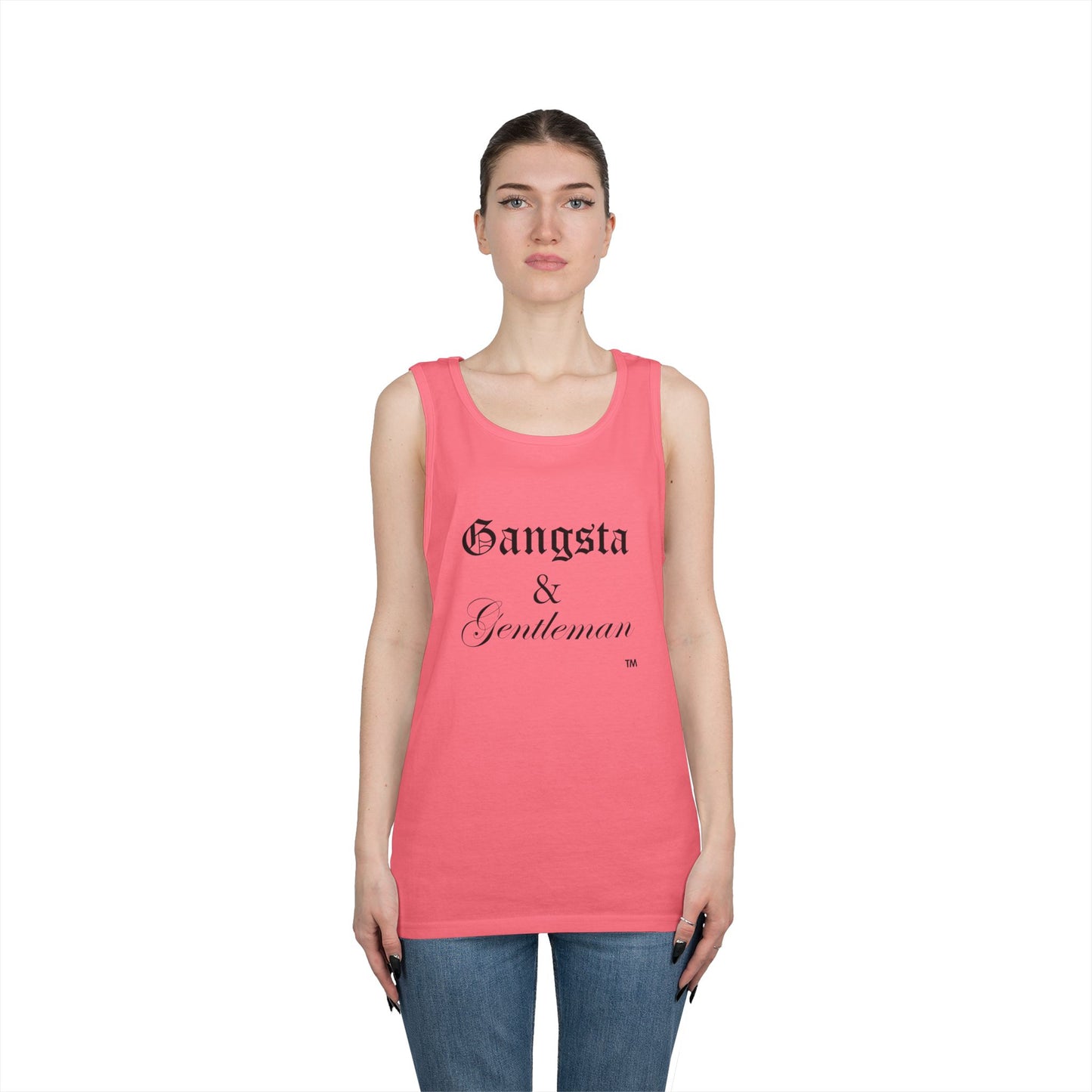 Gangsta & Gentleman Unisex Heavy Cotton Tank Top - Cool Streetwear for Every Occasion