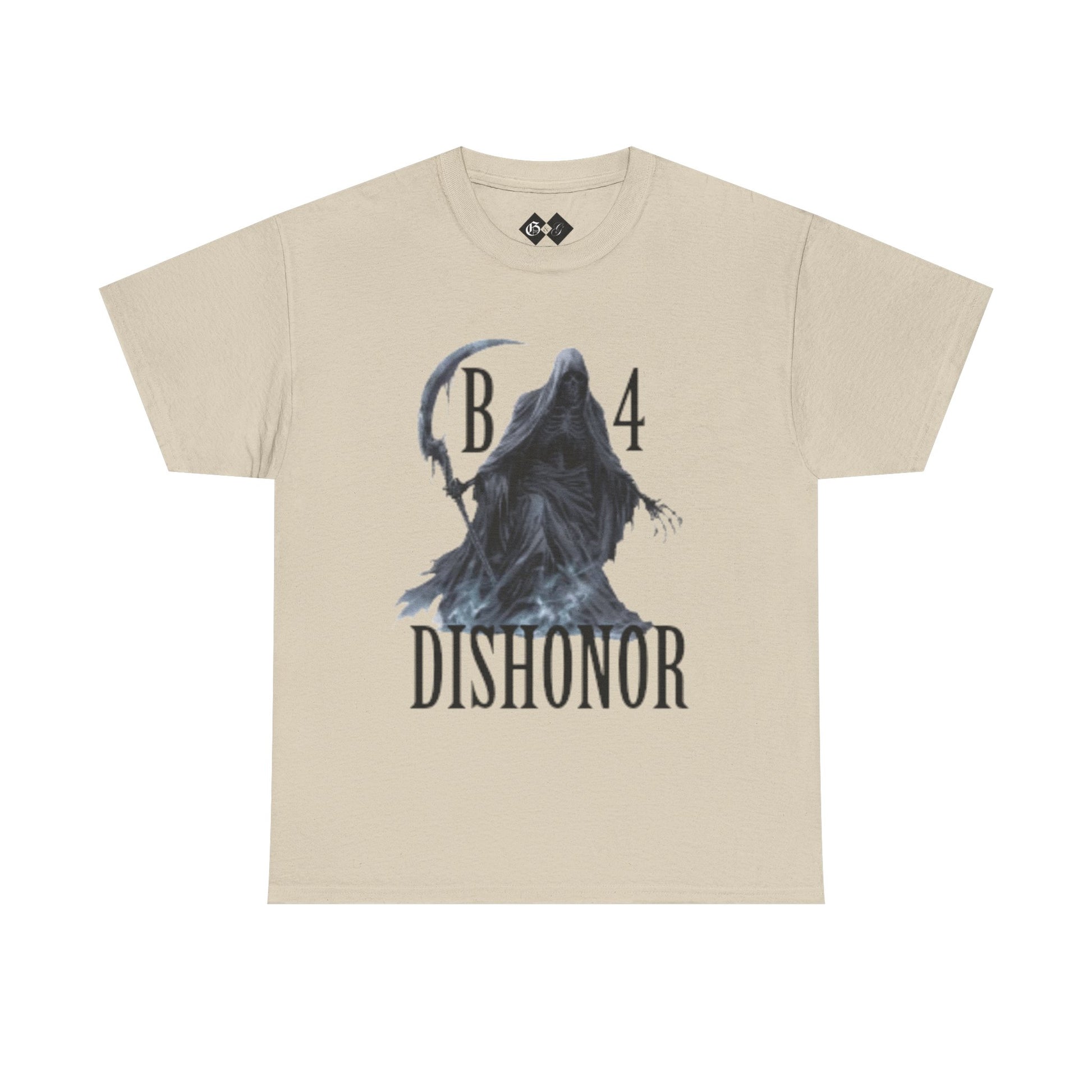 T-Shirt — Grim Reaper 'Death B4 Dishonor' Graphic Tee - Gangsta & Gentleman