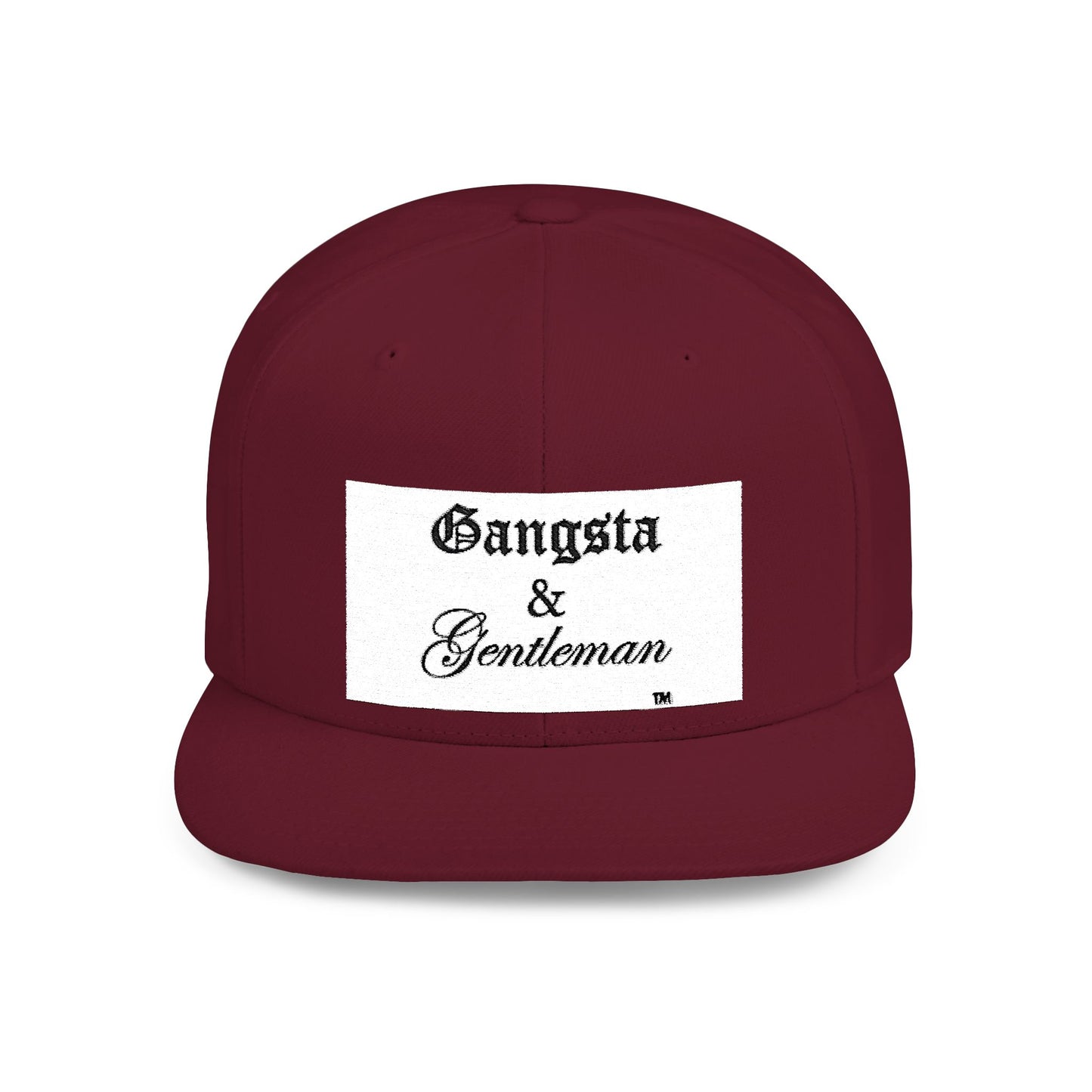 Gangsta & Gentleman Camo Flat Bill Snapback Hat - Stylish Headwear for Trendsetters