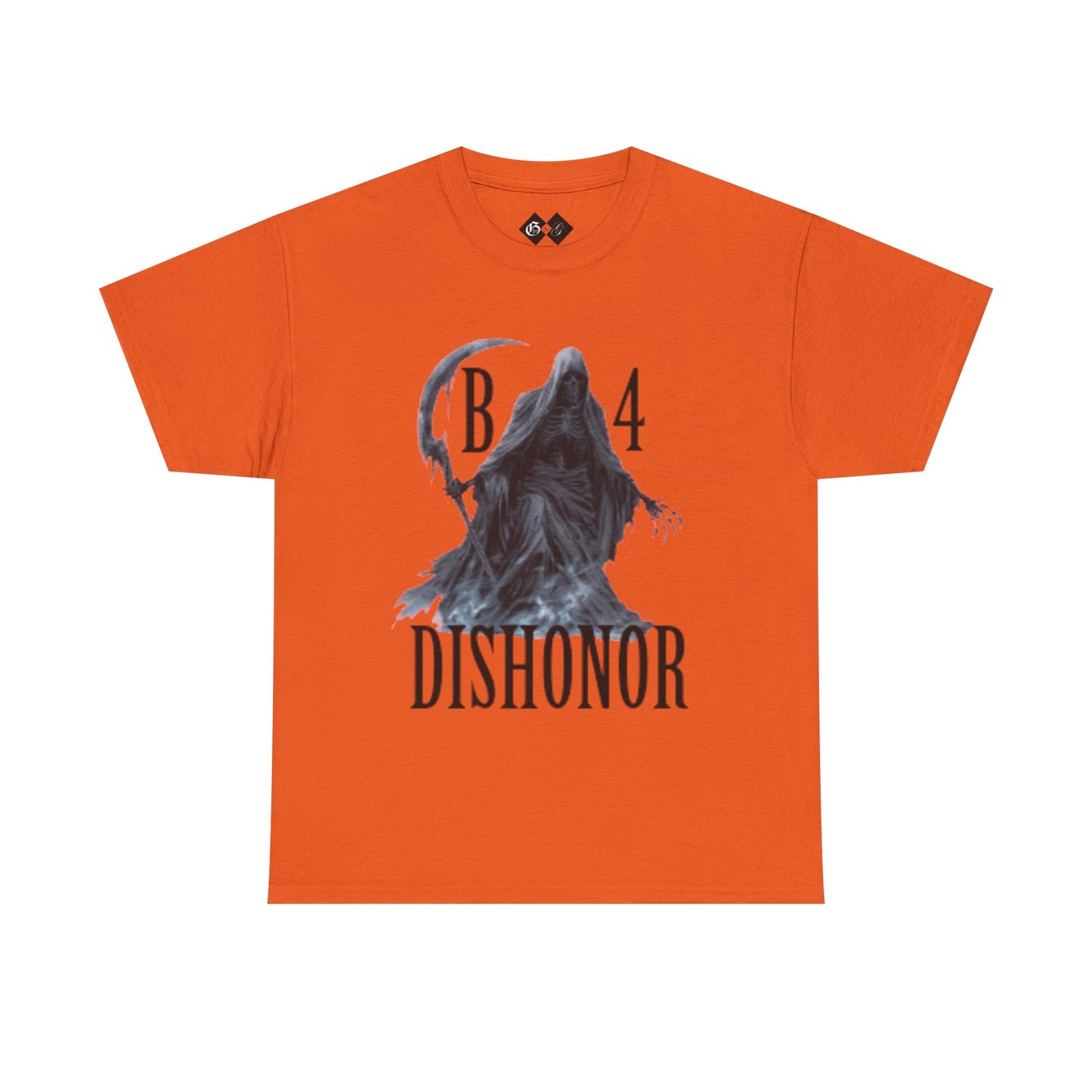 T-Shirt — Grim Reaper 'Death B4 Dishonor' Graphic Tee - Gangsta & Gentleman