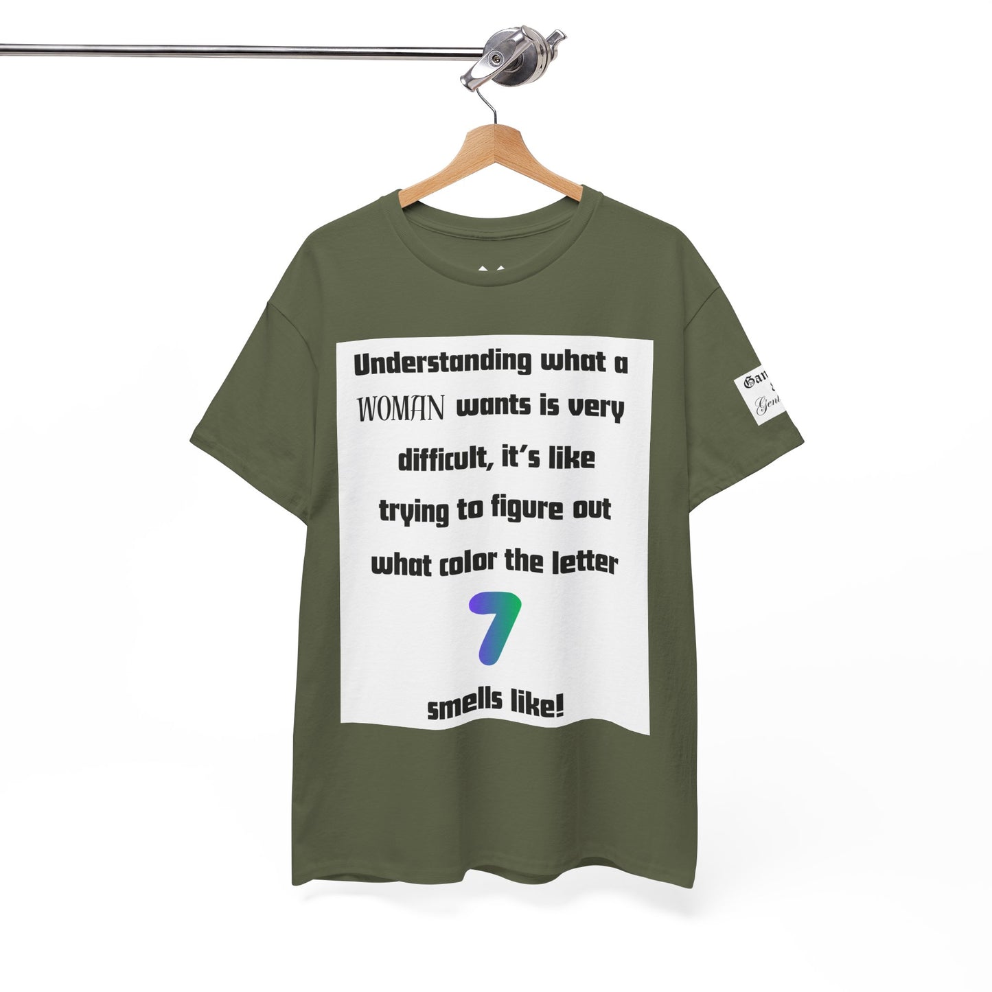 Graphic Tee — "Understanding What a Woman Wants" Funny Quote T‑Shirt