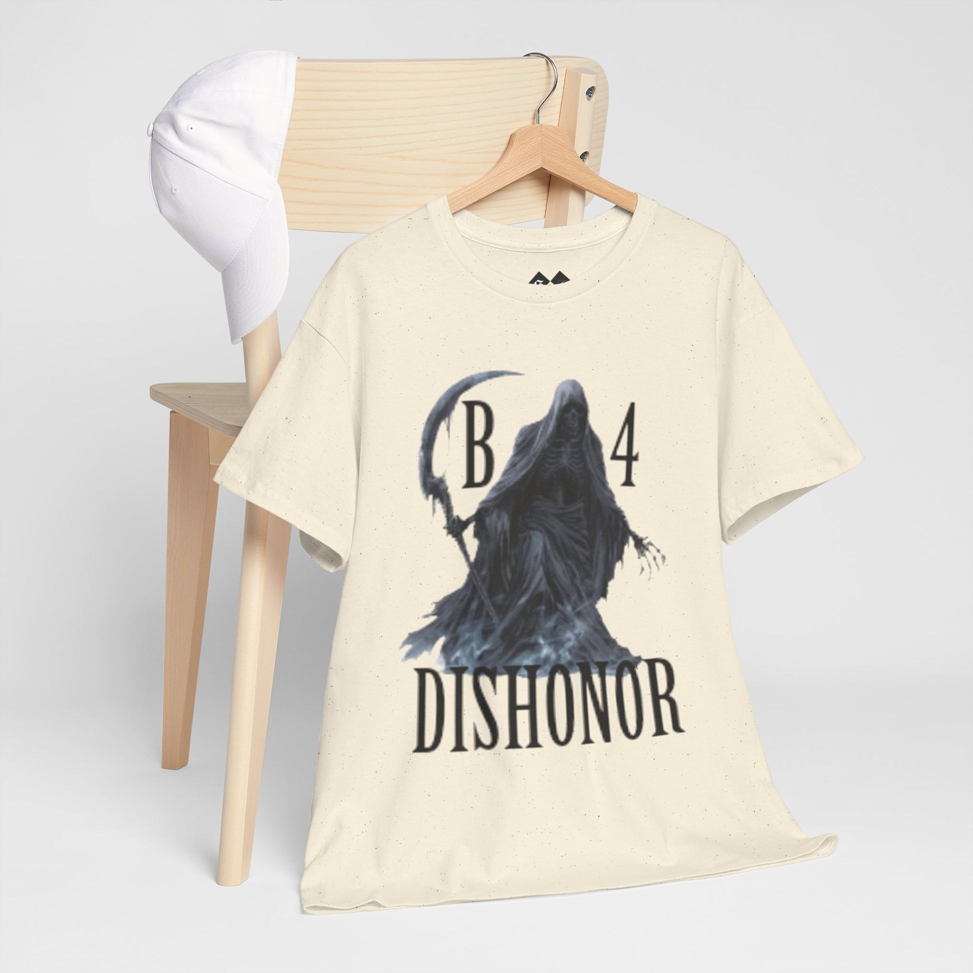 T-Shirt — Grim Reaper 'Death B4 Dishonor' Graphic Tee - Gangsta & Gentleman