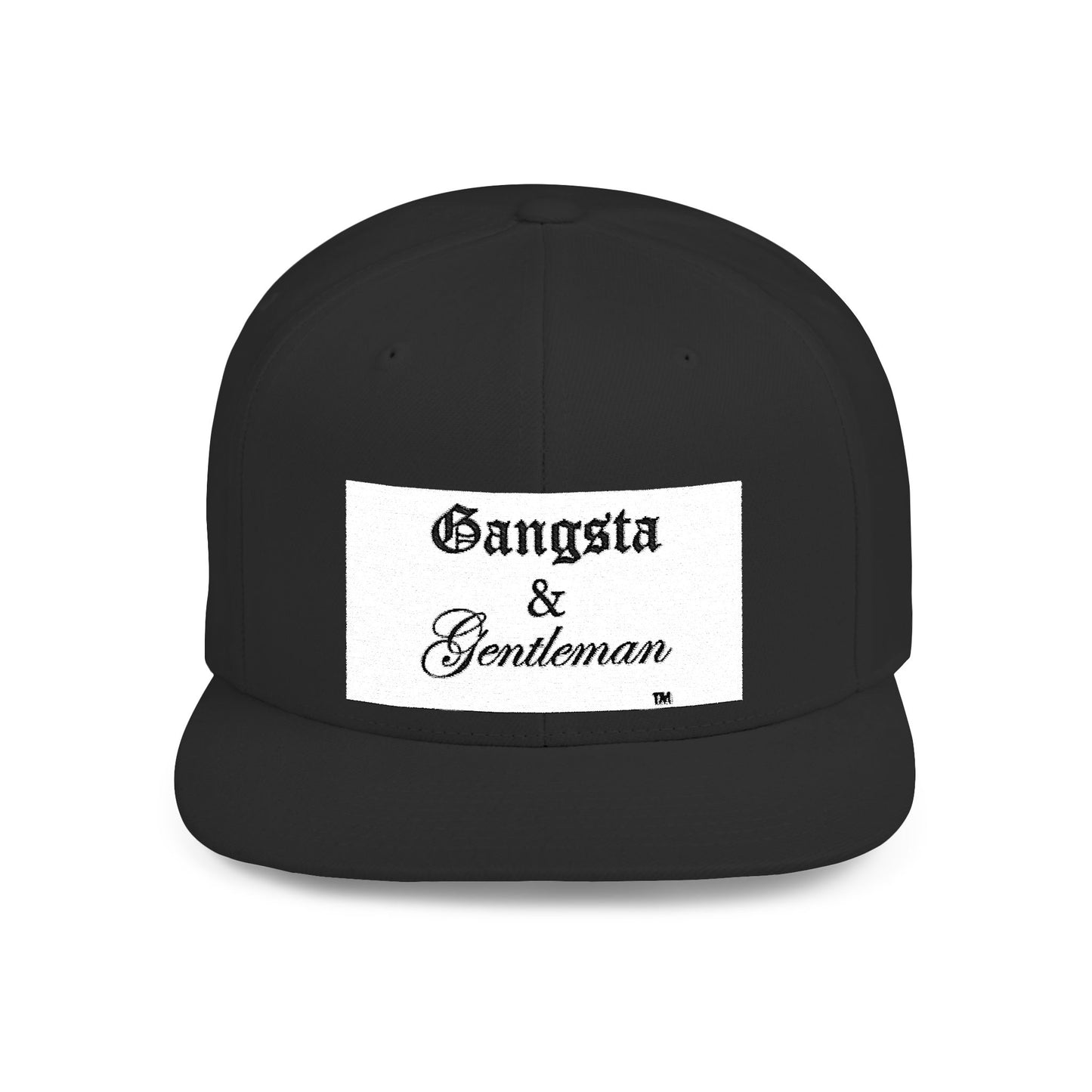 Gangsta & Gentleman Camo Flat Bill Snapback Hat - Stylish Headwear for Trendsetters