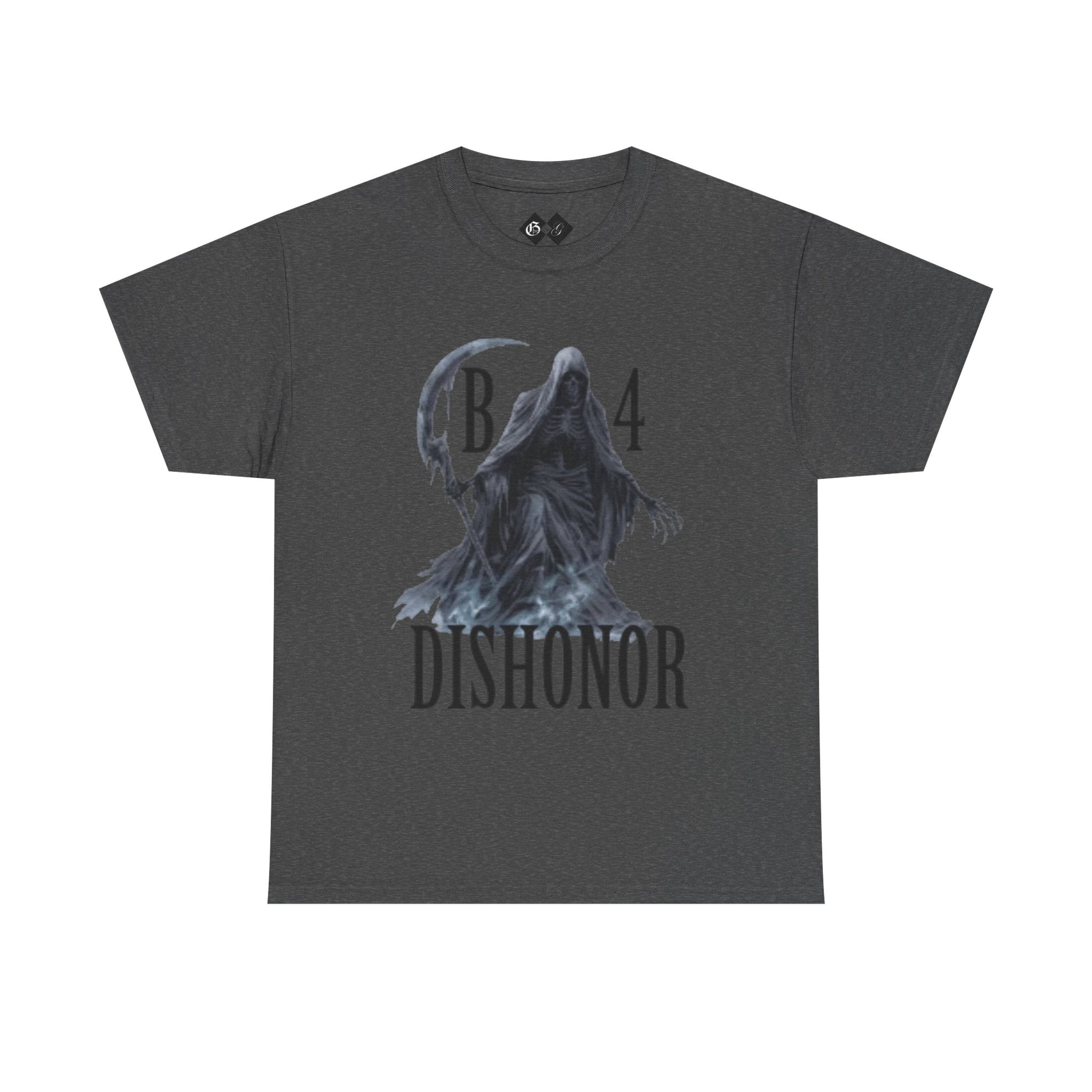 T-Shirt — Grim Reaper 'Death B4 Dishonor' Graphic Tee - Gangsta & Gentleman