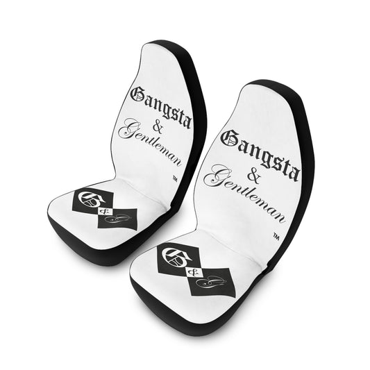 Stylish Polyester Car Seat Covers - Gangsta & Gentleman Design