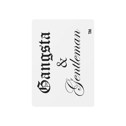 Elegant Gangsta & Gentleman Playing Cards - Perfect for Game Night and Gifts
