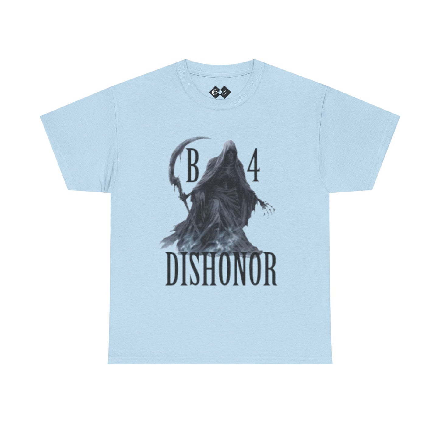 T-Shirt — Grim Reaper 'Death B4 Dishonor' Graphic Tee - Gangsta & Gentleman