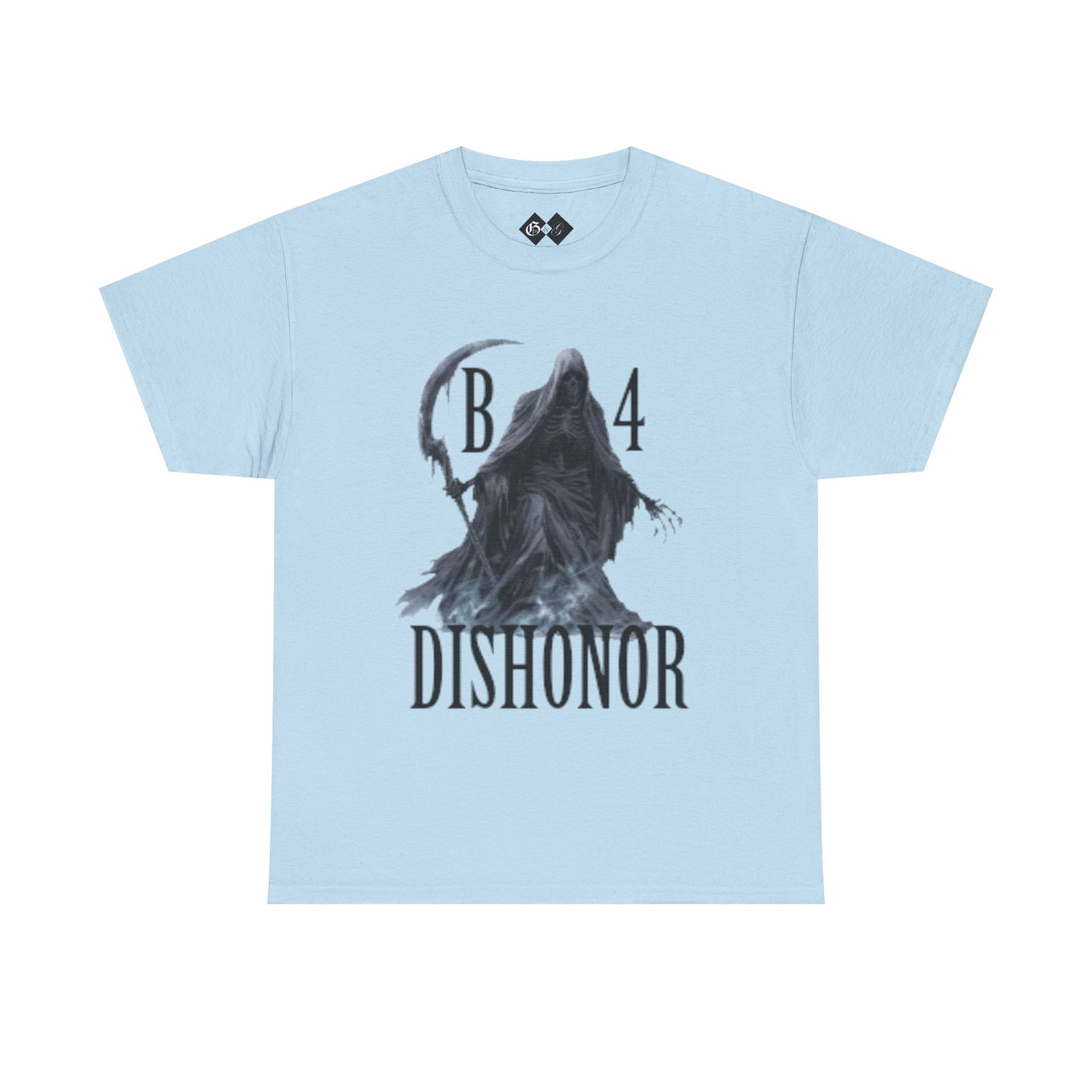 T-Shirt — Grim Reaper 'Death B4 Dishonor' Graphic Tee - Gangsta & Gentleman