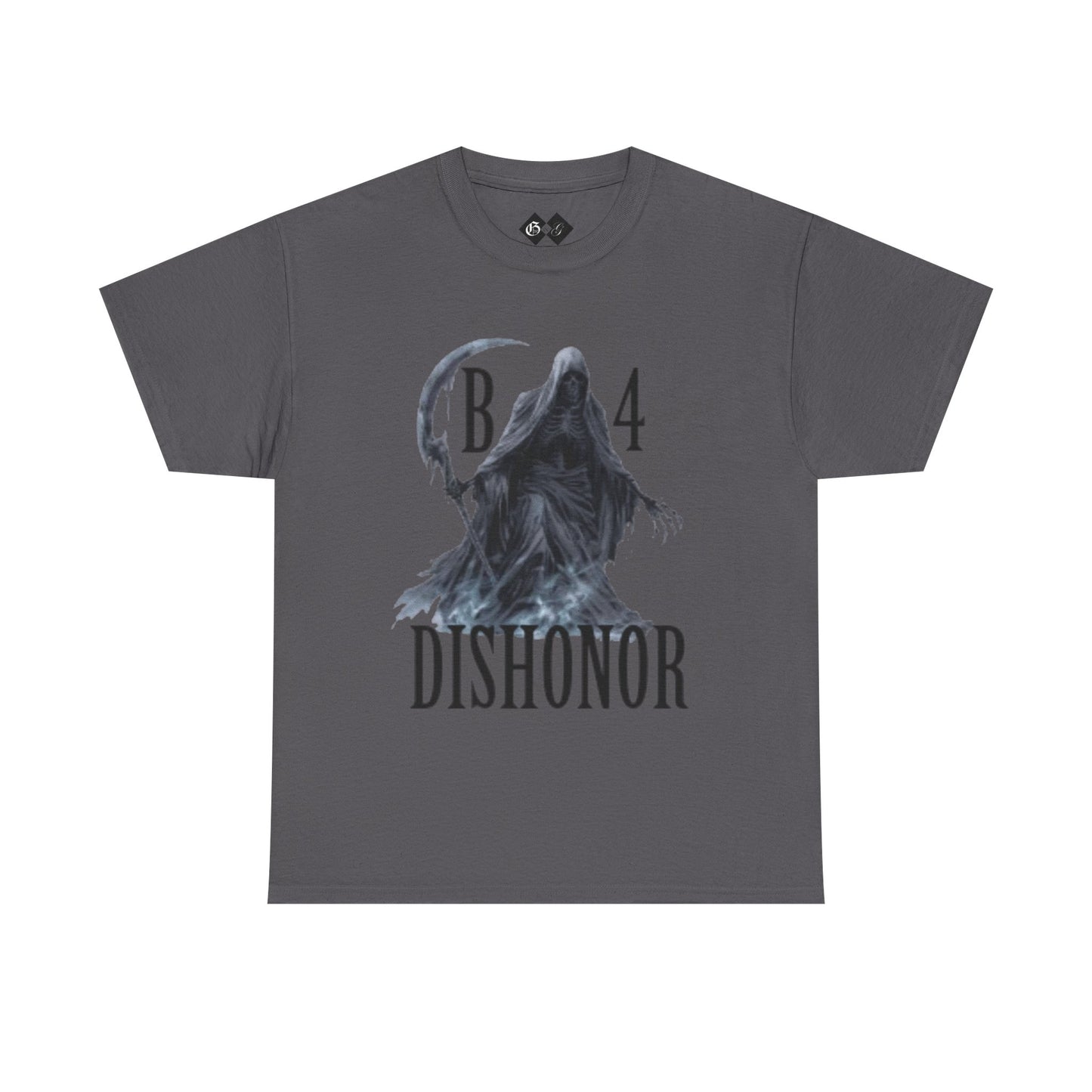 T-Shirt — Grim Reaper 'Death B4 Dishonor' Graphic Tee - Gangsta & Gentleman
