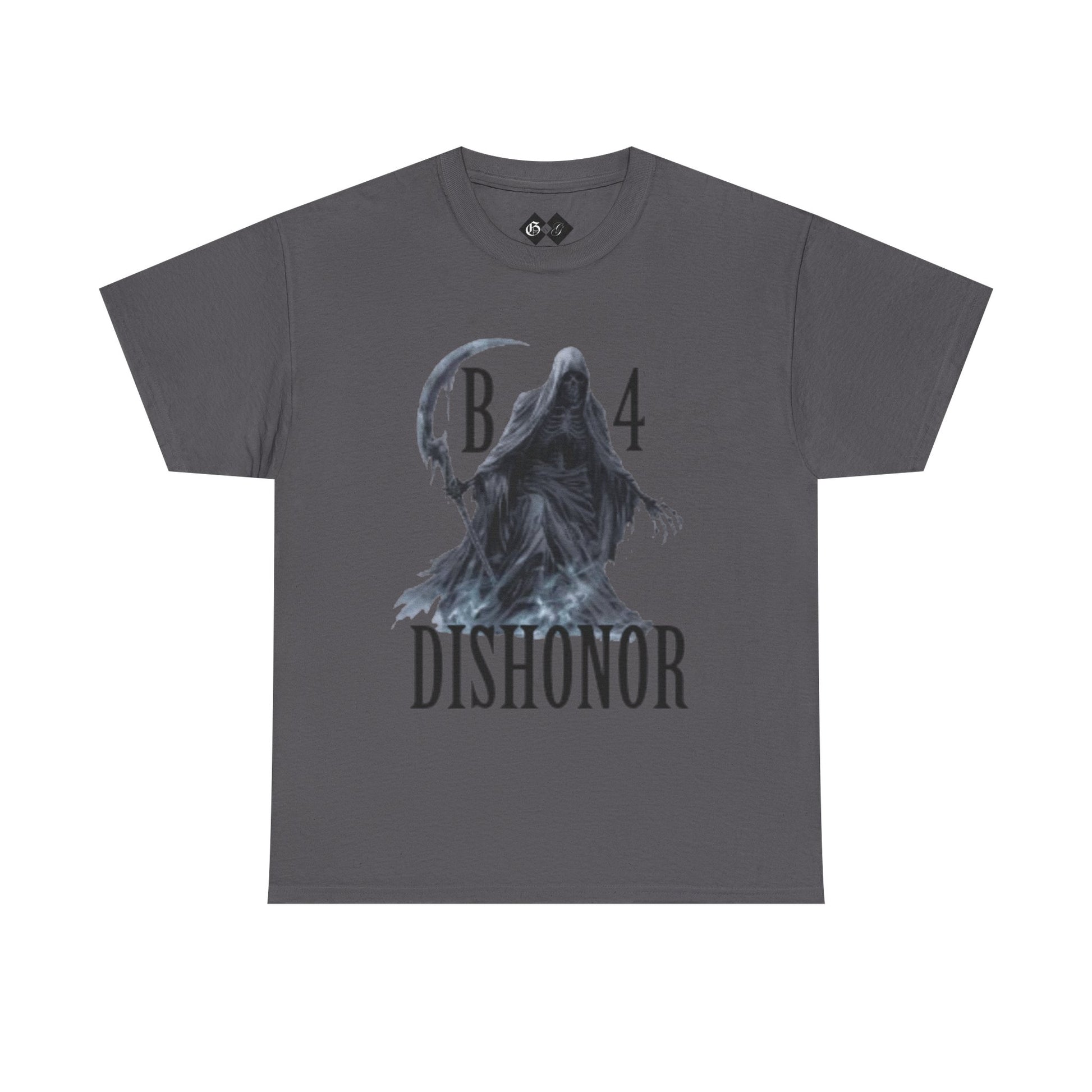 T-Shirt — Grim Reaper 'Death B4 Dishonor' Graphic Tee - Gangsta & Gentleman