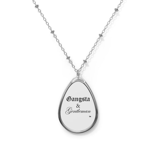 Gangsta & Gentleman Oval Necklace - Trendy Statement Jewelry