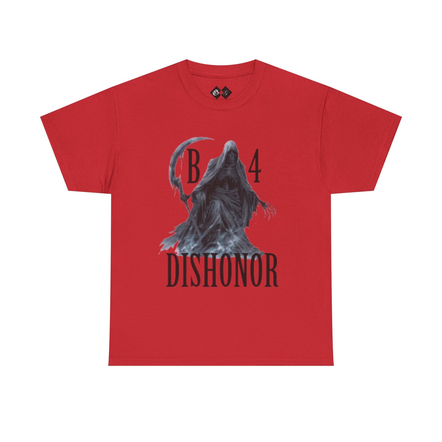 T-Shirt — Grim Reaper 'Death B4 Dishonor' Graphic Tee - Gangsta & Gentleman