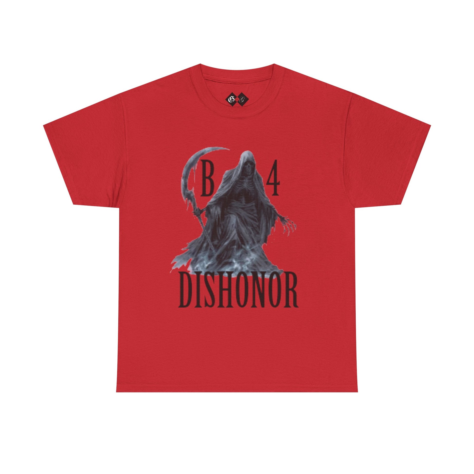T-Shirt — Grim Reaper 'Death B4 Dishonor' Graphic Tee - Gangsta & Gentleman