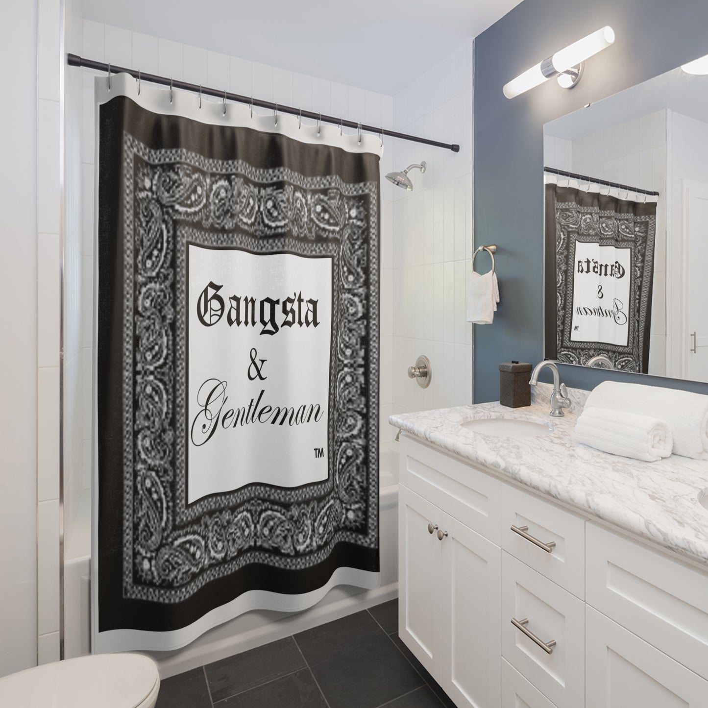 Gangsta & Gentleman Shower Curtains