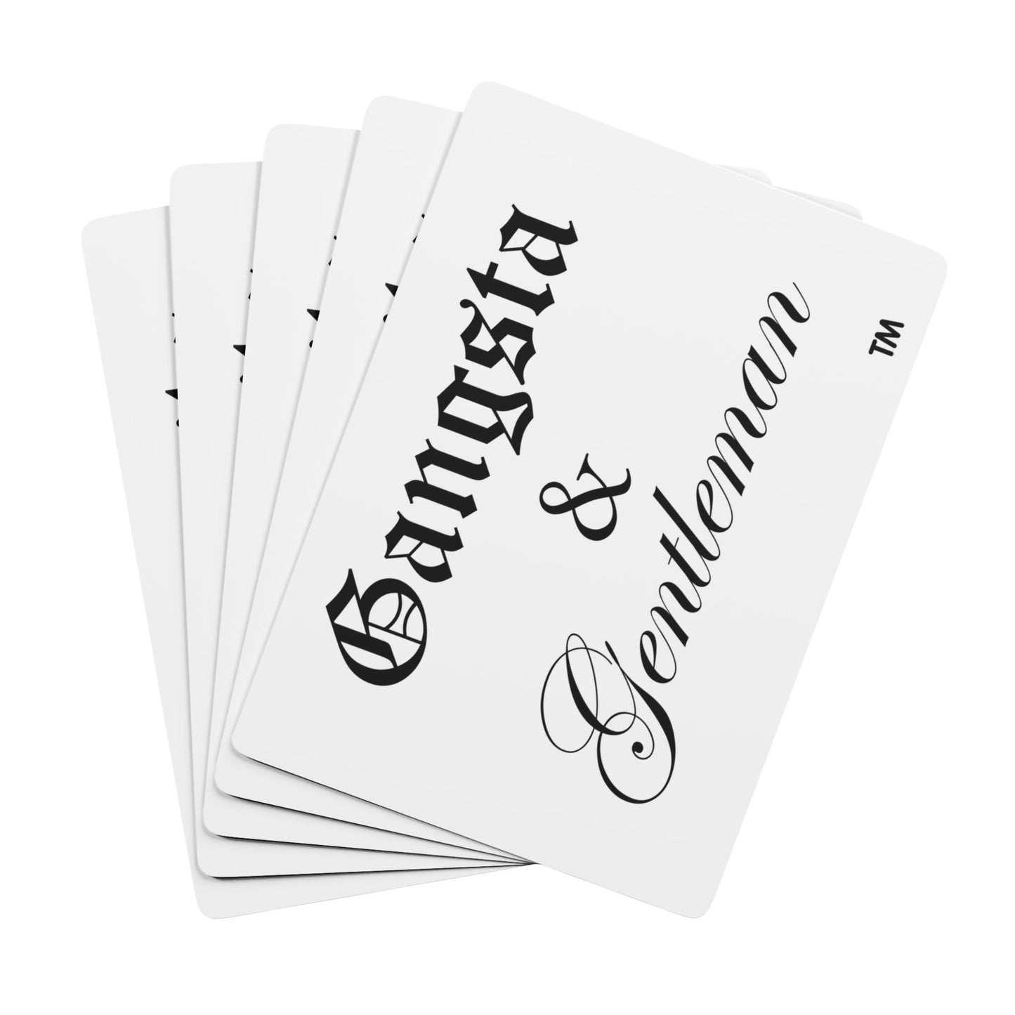 Elegant Gangsta & Gentleman Playing Cards - Perfect for Game Night and Gifts