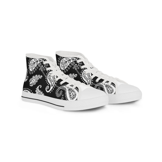 Stylish High Top Sneakers, Casual Footwear, Unique Design, Streetwear Essentials, Gift for Him, Trendy Sneakers