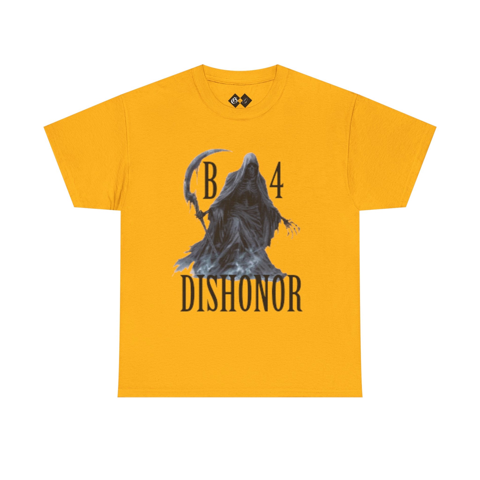 T-Shirt — Grim Reaper 'Death B4 Dishonor' Graphic Tee - Gangsta & Gentleman